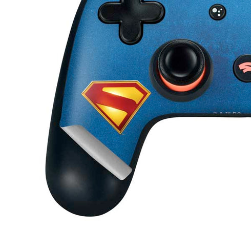 Superman 2025 Classic Superman Shield Emblem Google Stadia Controller Skin